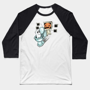 halloween skibidi toilet Baseball T-Shirt